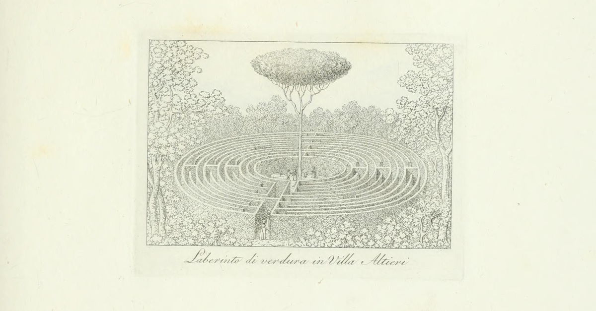 Per divertimento dei Curiosi. Storia del labirinto nei giardini di Roma