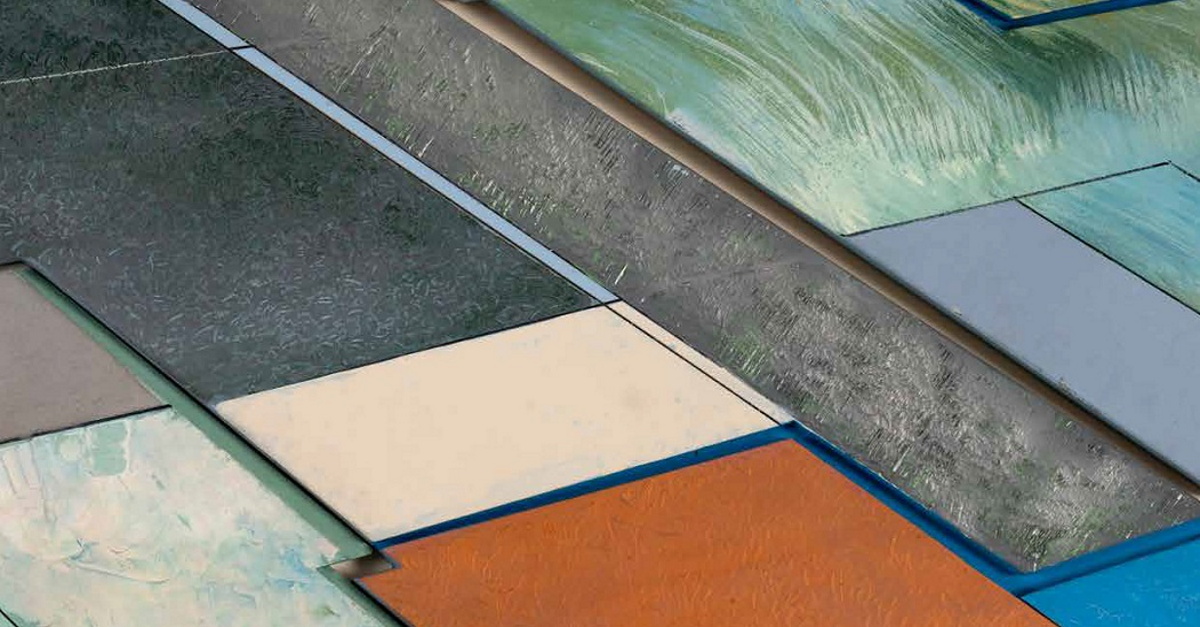 Tappezzamento a pezzi di Renato Mambor