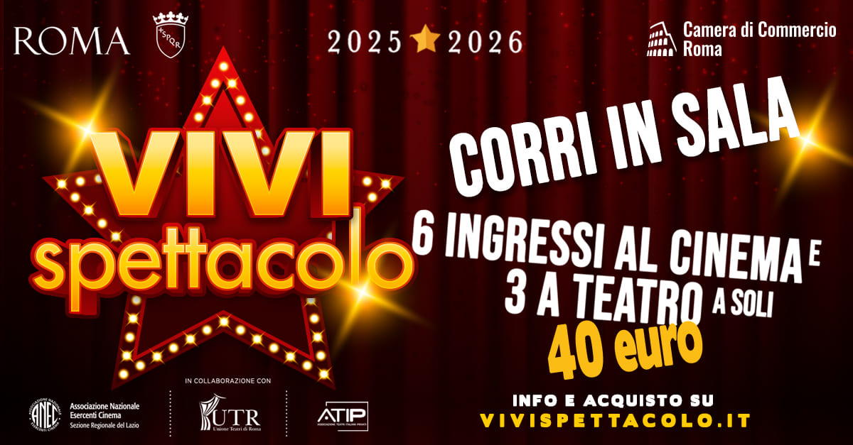 VIVISPETTACOLO carnet di 6 ingressi al cinema e 3 a teatro